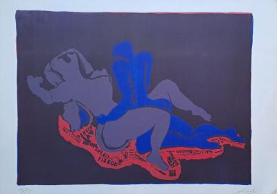 Floréal - L’étreinte - Lithographie originale signée et numérotée au crayon 2