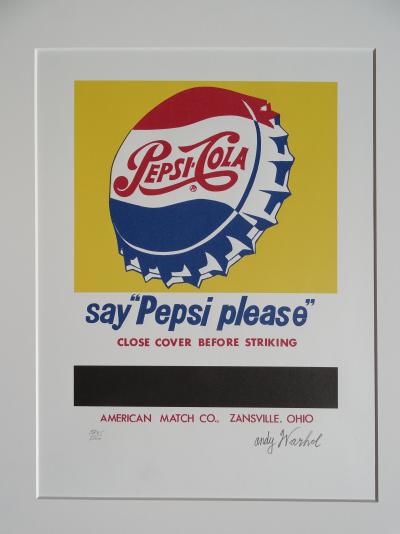 Andy Warhol (d’après), Pepsi, lithographie 2