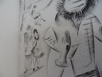 Mily POSSOZ : Jeune fille à l’ombrelle - Gravure originale signée 2