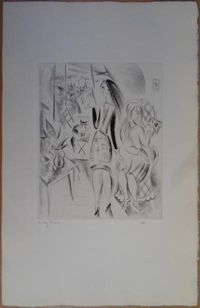 Mily POSSOZ : Les lectrices - Gravure originale signée 2