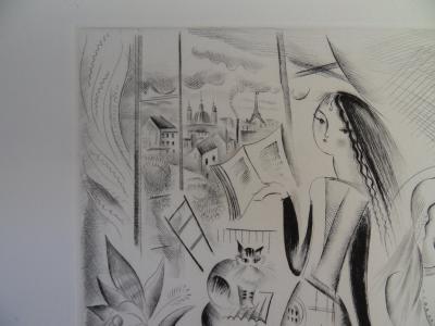 Mily POSSOZ : Les lectrices - Gravure originale signée 2