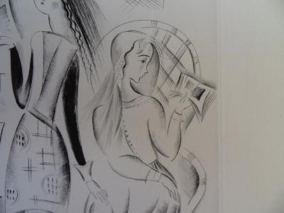 Mily POSSOZ : Les lectrices - Gravure originale signée 2