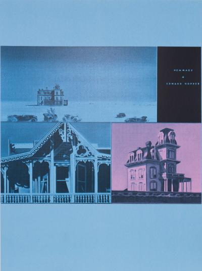 Jacques MONORY : Hommage à Edward Hopper - Sérigraphie originale signée 2