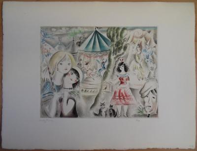 Mily POSSOZ : La fête foraine - Eau-forte originale signée 2