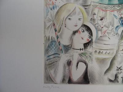 Mily POSSOZ : La fête foraine - Eau-forte originale signée 2