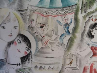 Mily POSSOZ : La fête foraine - Eau-forte originale signée 2