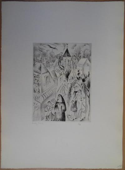 Mily POSSOZ : Fontenay - Gravure originale signée 2