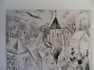 Mily POSSOZ : Fontenay - Gravure originale signée 2