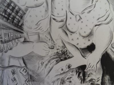 Mily POSSOZ: The Florist - Original signed engraving 2