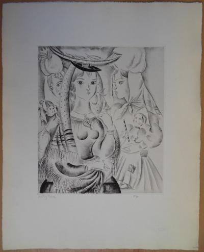 Mily POSSOZ : La fête portugaise - Gravure originale signée 2