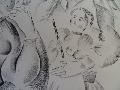 Mily POSSOZ : La fête portugaise - Gravure originale signée 2