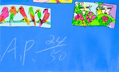 Walasse TING : Things I like (Bleu) - Sérigraphie originale signée 2