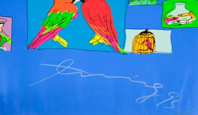 Walasse TING : Things I like (Bleu) - Sérigraphie originale signée 2