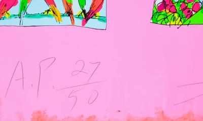 Walasse TING : Things I like (Rose) - Sérigraphie originale signée 2