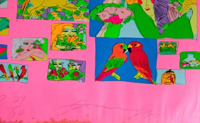 Walasse TING : Things I like (Rose) - Sérigraphie originale signée 2