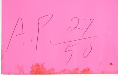 Walasse TING : Things I like (Rose) - Sérigraphie originale signée 2