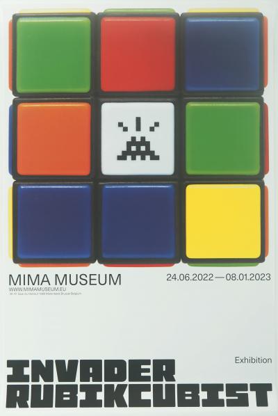 SPACE INVADER: RUBIK'S CUBE - Original color poster 2