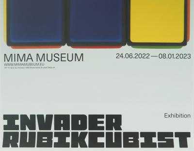 SPACE INVADER: RUBIK'S CUBE - Original color poster 2