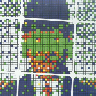 SPACE INVADER: Magritte - Original color poster 2