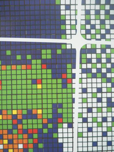 SPACE INVADER: Magritte - Original color poster 2