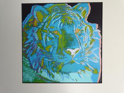 Andy Warhol - Tigre, extrait de la série Espèces menacées - 1987, sérigraphie