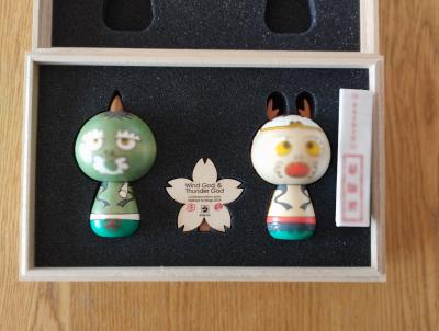 Takashi Murakami - Fujin & Raijin Kokeshi Set 2
