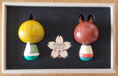 Takashi Murakami - Fujin & Raijin Kokeshi Set 2