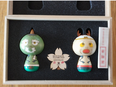Takashi Murakami - Fujin & Raijin Kokeshi Set 2