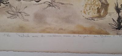 Salvador DALI -  Rhinocéros - Gravure originale signée au crayon et numérotée 2