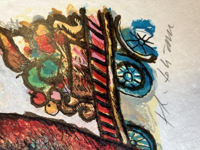 Theo TOBIASSE - La route était un grand théâtre -  lithographie numérotée et signée sur papier Japon 2