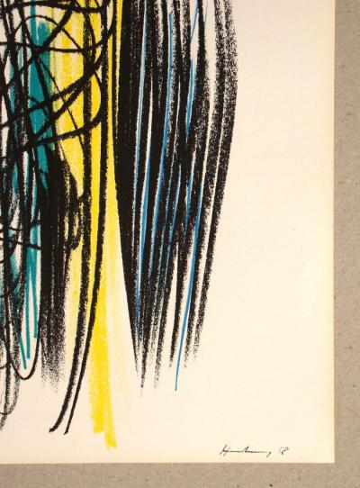 Hans HARTUNG - Pastel P-1958-35, 1959 - Lithograph signed and dated 2