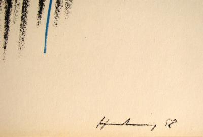 Hans HARTUNG - Pastel P-1958-35, 1959 - Lithograph signed and dated 2