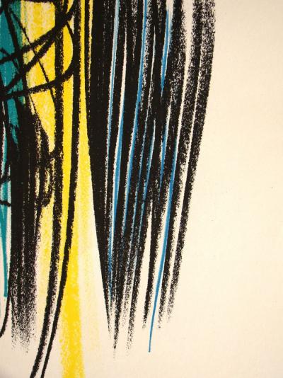 Hans HARTUNG - Pastel P-1958-35, 1959 - Lithograph signed and dated 2