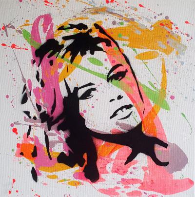 PyB - Brigitte Bardot 2025 - peinture pop street art 2
