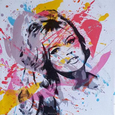PyB - Bardot colors  2026 - acrylique et bombes aeros sur toile 2