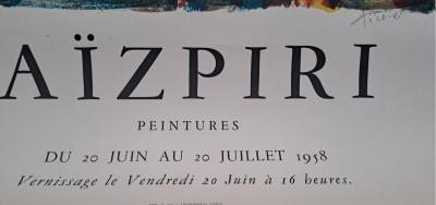 Paul Aïzpiri - Paris - Affiche lithographique, signée au crayon 2