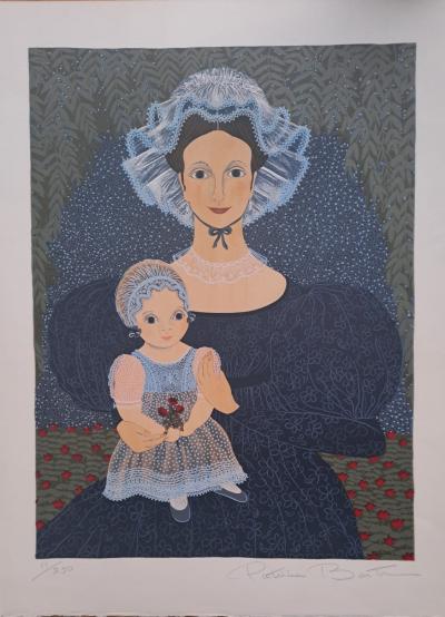 Patricia Barton - La femme et l’enfant- Lithographie originale, signée et numérotée au crayon 2
