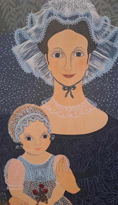 Patricia Barton - La femme et l’enfant- Lithographie originale, signée et numérotée au crayon 2