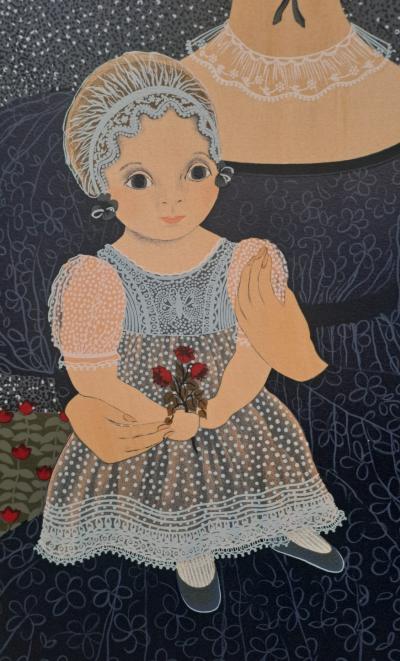 Patricia Barton - La femme et l’enfant- Lithographie originale, signée et numérotée au crayon 2