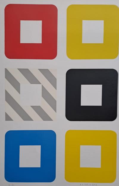 Lennart Heideken - 1 + 1x2 + 2x3 -  Sérigraphie, signée et numérotée EA au crayon 2