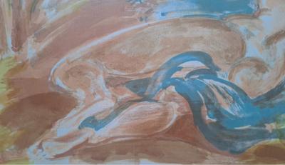 André Planson - Nu couché - Lithographie originale signée et numérotée au crayon 2