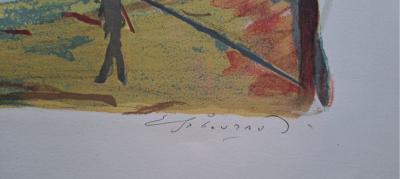 Emile Sabouraud - Le port - Lithographie originale signée et numérotée au crayon 2