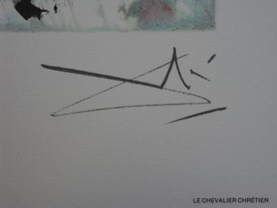 Salvador DALI : Les Chevaux, Le Chevalier Chrétien - Lithographie signée 2