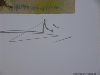 Salvador Dalí: Los caballos, el caballero romano - Litografía firmada 2