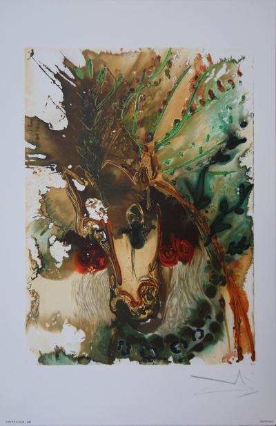 Salvador DALI : Les Chevaux, Bucéphale - Lithographie signée 2