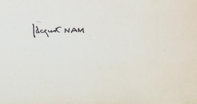 Jacques NAM: Study of a female nude - Original signed drawing 2