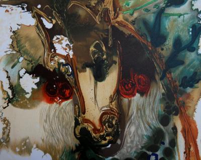 Salvador DALI : Les Chevaux, Bucéphale - Lithographie signée 2