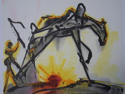 Salvador DALI: The Horses, The Working Horse - Signed Lithograph 2