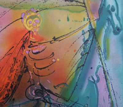 Salvador DALI: The Horses, The Horse of Death - Signed Lithograph 2