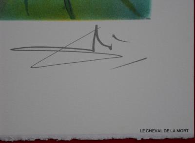 Salvador DALI: The Horses, The Horse of Death - Signed Lithograph 2